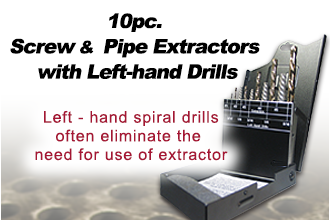10pc Screw and Bolt Extractor Set 10pc Screw and Bolt Extractor Set - Norseman Drill and Tool