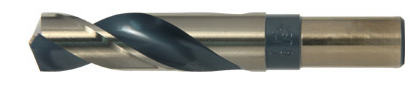 Cle-Line C21186 Silver and Deming Reduced Shank Drill Steam Oxide Finish 22.00 mm Drill Diameter High Speed Steel Reduced Flatted Shank 118-Degree Split Point Cle-Line C21186 Silver and Deming Reduced Shank Drill Steam Oxide Finish 22.00 mm Drill Diameter High Speed Steel Reduced Flatted Shank 118-Degree Split Point